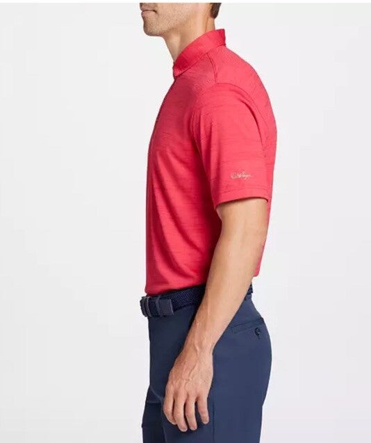 Walter Hagen Men's Performance 11 Conversational Golf Polo -Raspberry- Small-New