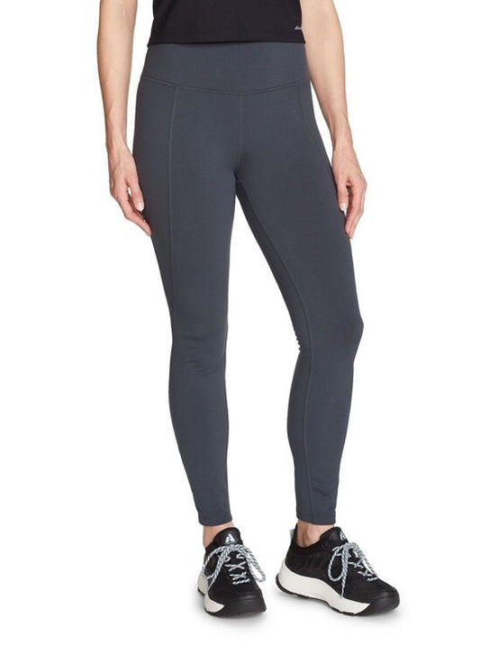 $109 Eddie Bauer Women’s Glacier Peak Tight Warm Pant-Storm Grey-Medium-New Tags
