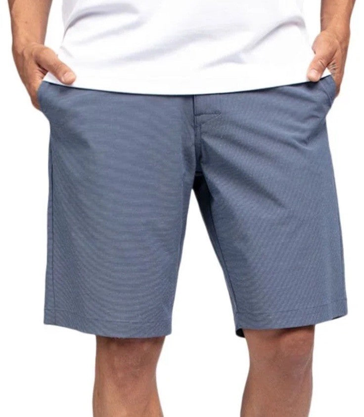 $85 Travis Mathew Men's Beck Shorts Stretch Waistband - Indigo -Size: 34- New