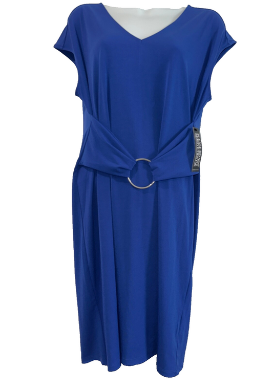 $55 New York & Company Women's Knee Length Dress- Blue - Medium - New With Tag