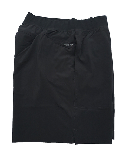 $84 Free Fly Men's Lined Active Breeze Short 7” - Black - Medium - New With Tag