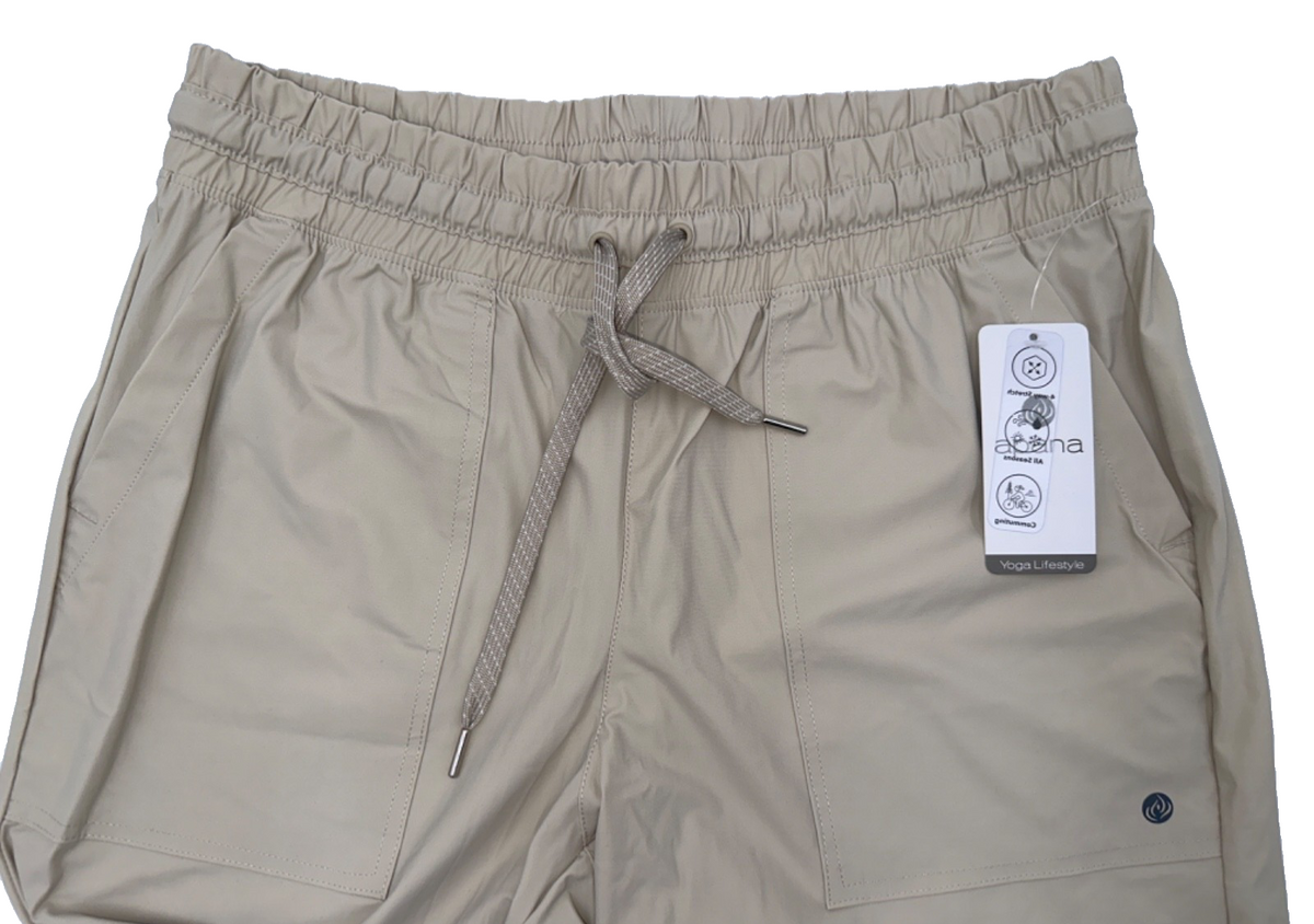 $46 Apana Women's Napa Woven Jogger - Silver Lining - Medium - New With Tags