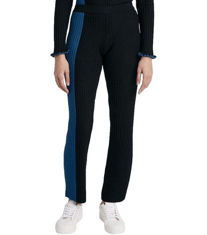 $98 BCBGeneration Women's Skinny Sweater Pant - Black/Blue - Medium - New