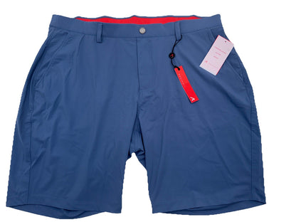 $110 Redvanly Men’s Hanover 9” Pull-On Golf Shorts-Blue Horizon - 2XLarge - New