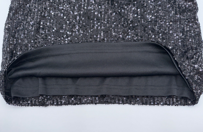 $69 Steve Madden Women’s Hide And Sequin Top - Black- Small - New With Tag