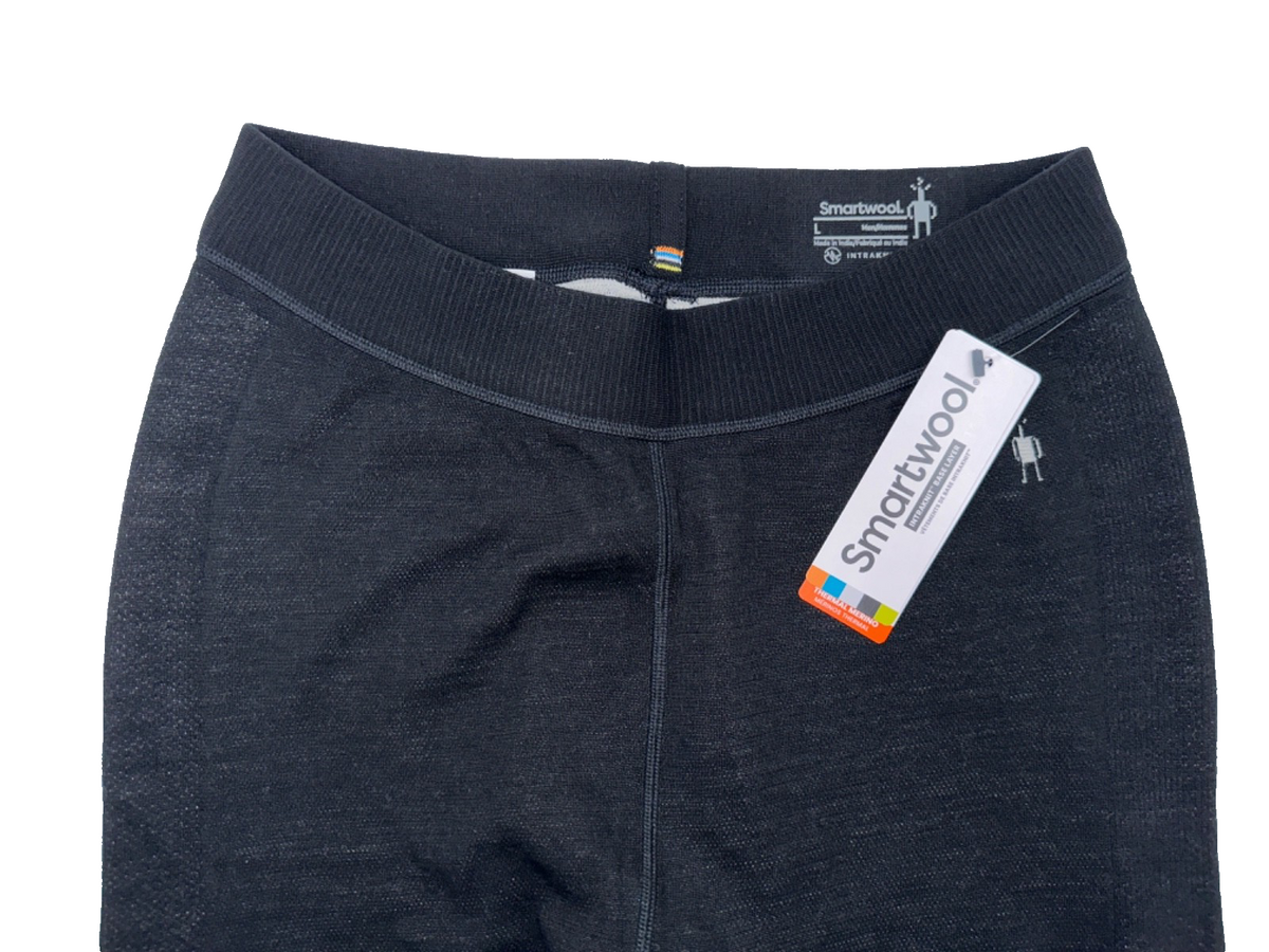 $130 Smartwool Men’s Base Layer Bottom - Black/White - Large - New With Tags