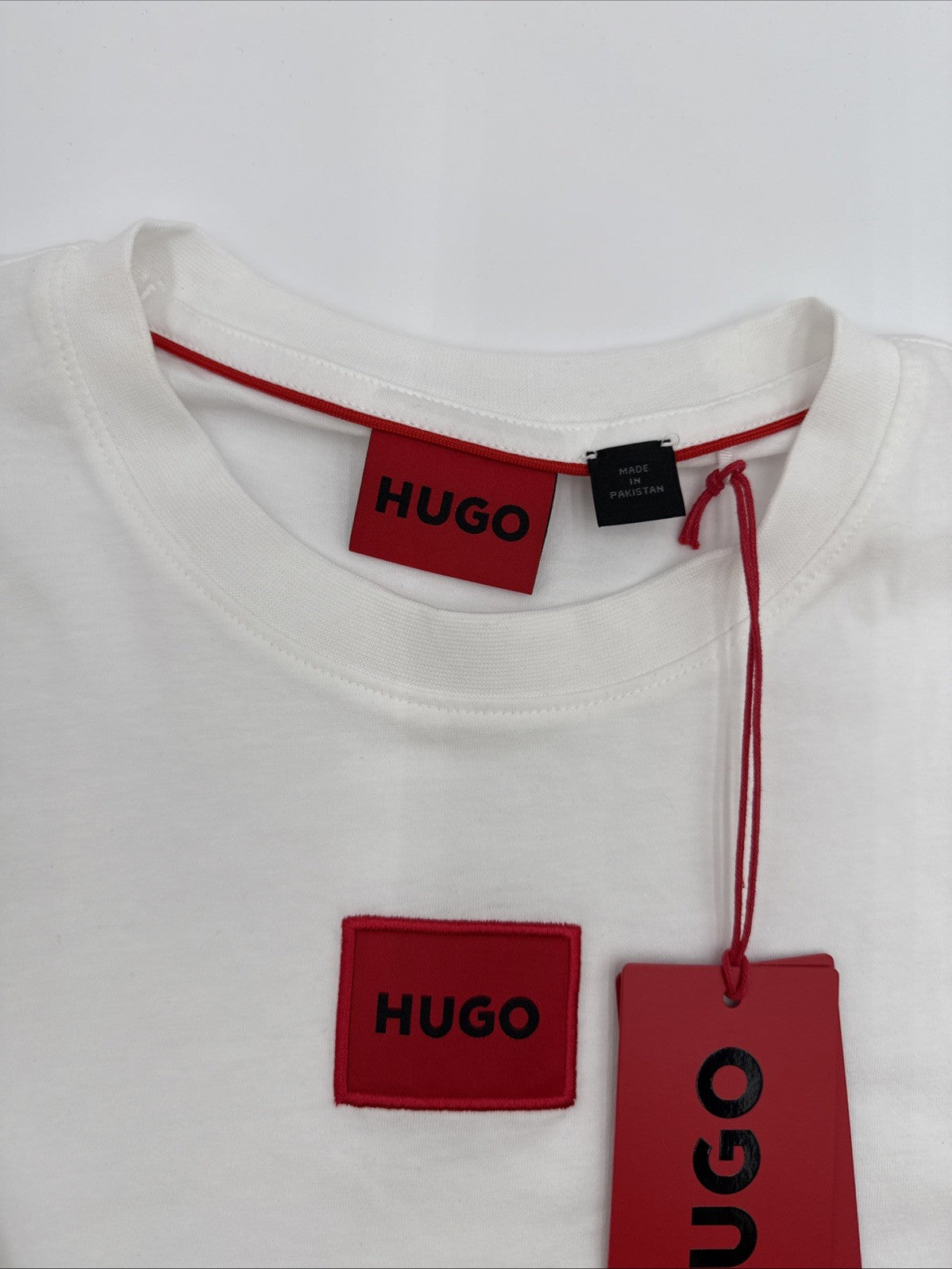$58 BOSS By Hugo Boss Men’s Diragolino T- Shirt- White/Red - Small-New W Tags