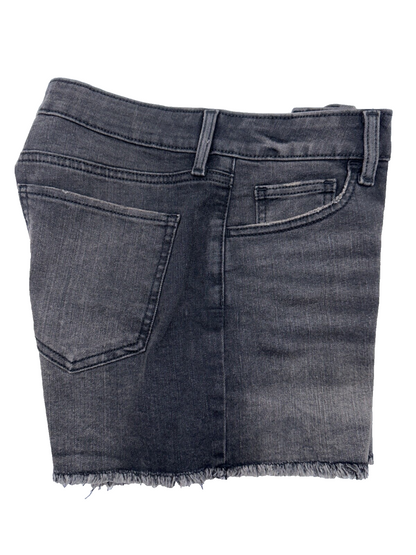 SO Women's Low Rise Midi Fray Hem Jean Shorts - Washed Black - 9/29W - New Tag