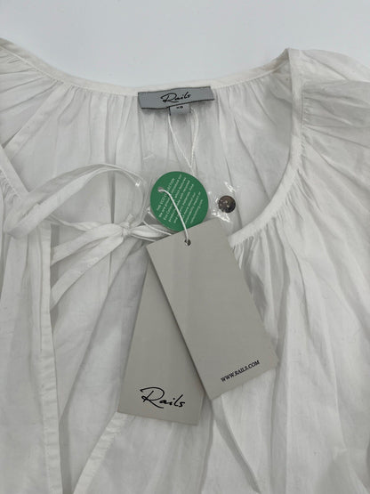 Rails Women’s Long Sleeve Katia Crop Shirt - Beach White- XSmall- New Tag $168