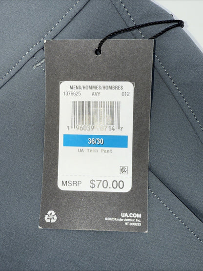 Under Armor Men’s Wicking Golf Flat Front Tech Pants-Pitch Gray-Size 36W 30L-New