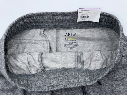 $40 Apt 9 Men’s Knit Jogger Pants - Burnt Coals Grey - Small - New With Tags