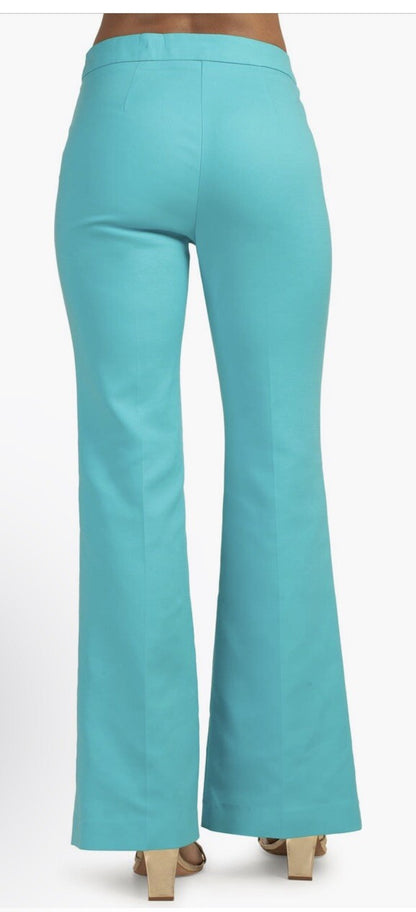 $298 Trina Turk Women’s Tailored Fit Daydream Slit Pants-Atmosphere-Size: 10 (L)
