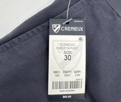 $65 MSRP Cremieux Men’s Soho Tapered Fit 7” Shorts-Faded Navy- Size: 30W  New