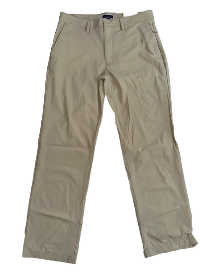 $65 Club Room Men’s 4-Way Stretch Tech Pants-Light Khaki- 30W x 30L - New