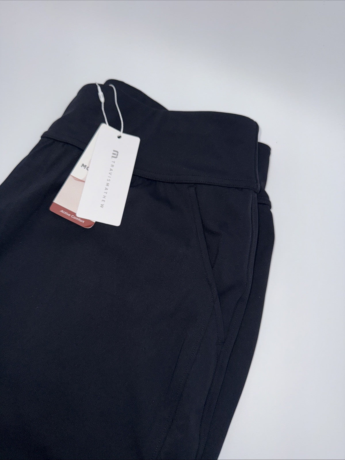 $120 TRAVIS MATHEW Women’s Moveknit Resilience Pants - Black- Large-New Tags
