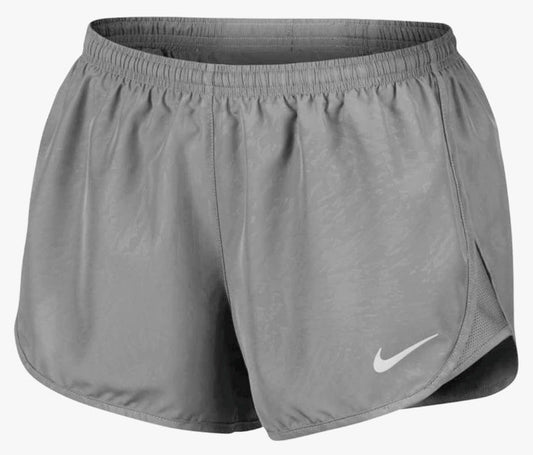 $40 Nike Women’s Tempo Mid-Rise 3in. Lined Running Shorts- Gray Gunsmoke - Large