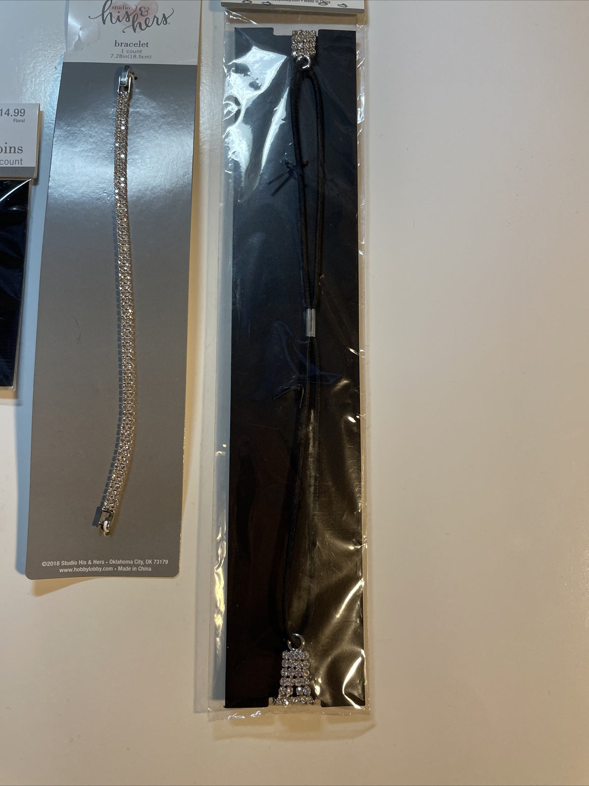 Combo Lot 3 PCs Studio His & Hers WEDDING Set: Hair Pins - Headband - Bracelet
