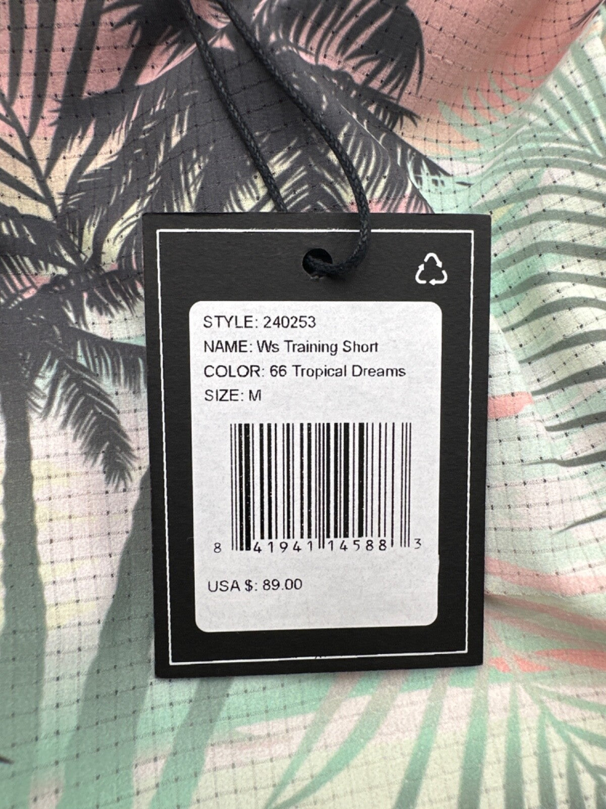 $90 Strafe Aspen Women’s Training Short 3” - Tropical Dreams - Medium - New