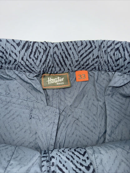 $79 Howler Brothers Men’s Pedernales Packable Short 7” - Soundwaves Petrol - 33W