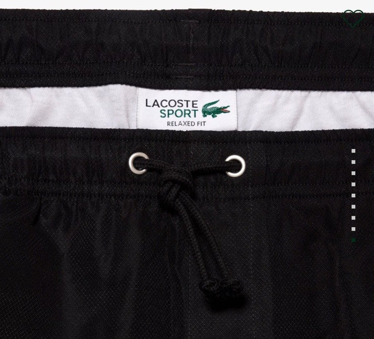 $70 Lacoste Men’s Lightweight Lined GH353T Tennis Shorts- Black - Large-  NEW