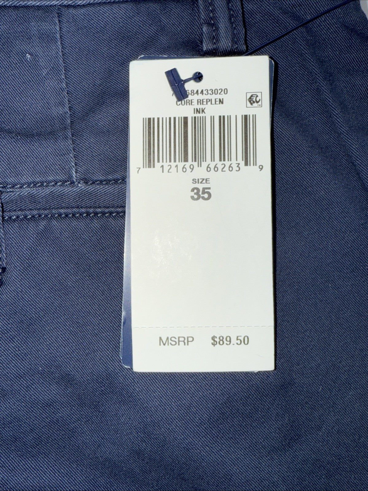 $90 Polo Ralph Lauren Men's Classic Fit 9" Stretch Chino Shorts-Ink Blue- 35W