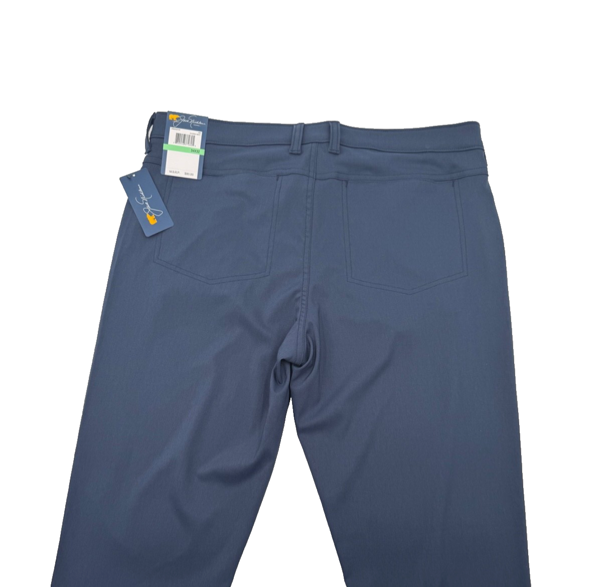 $80 Jack Nicklaus Men’s- Belli Premium Regular Fit Trousers -Classic Navy-34X30