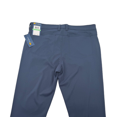$80 Jack Nicklaus Men’s- Belli Premium Regular Fit Trousers -Classic Navy-34X30