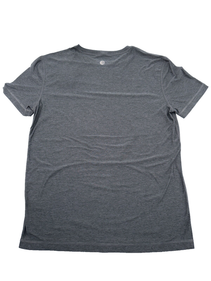 $40 Solaris Active Men's Short Sleeve T-Shirt -Grey Heather - Medium - New