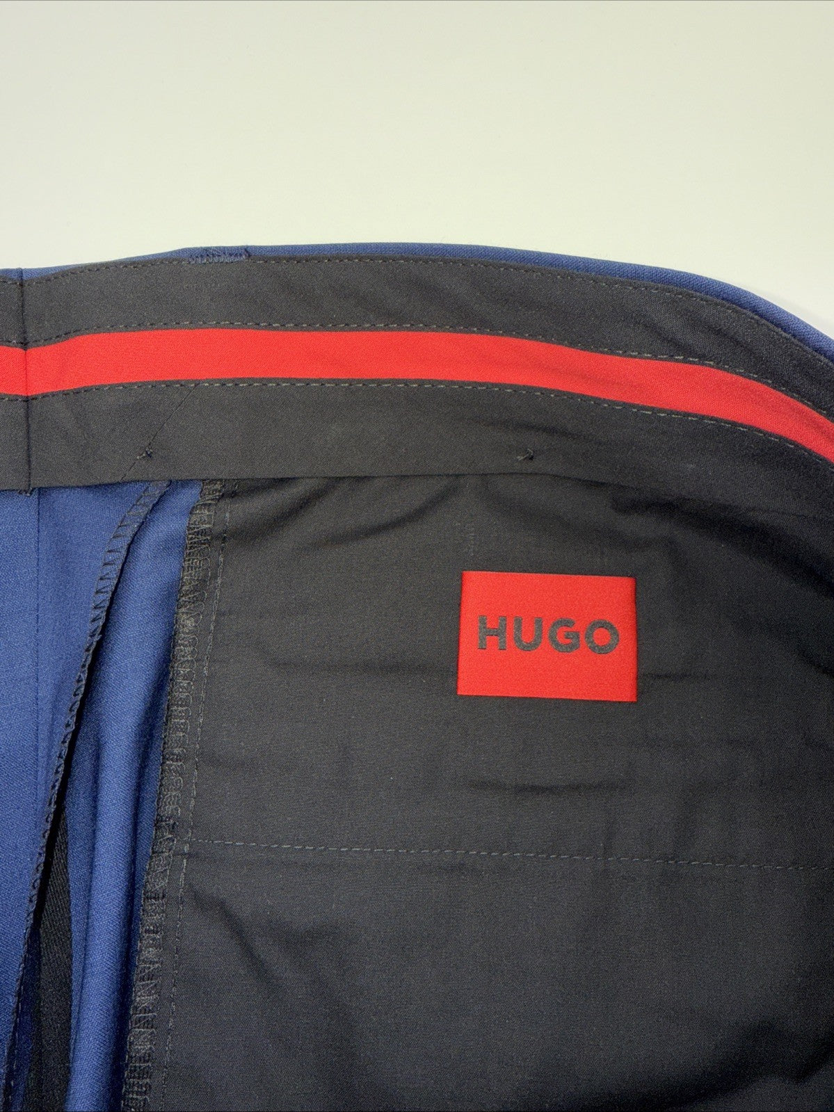 $198 Hugo Boss Men's Slim-Fit Trousers - Open Blue - 34 Regular - New With Tags