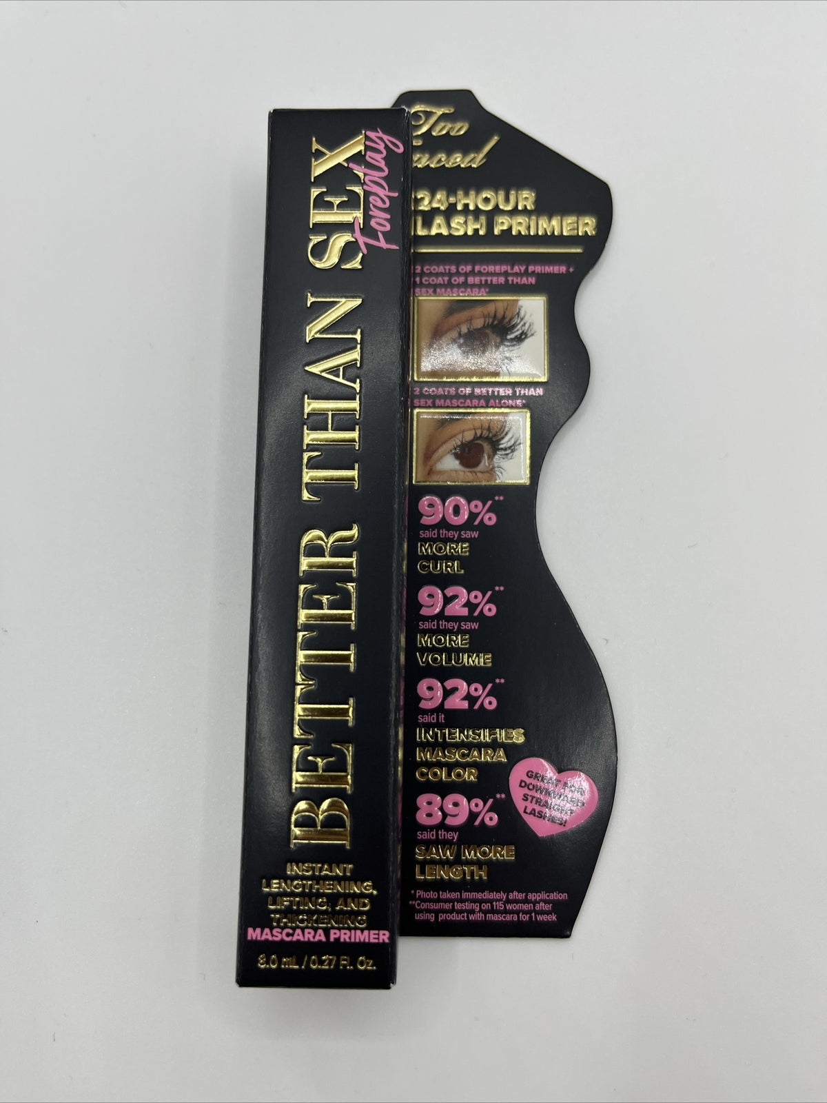 NEW Too Faced Better than Sex Foreplay Mascara Primer Makeup Full Size 0.27oz