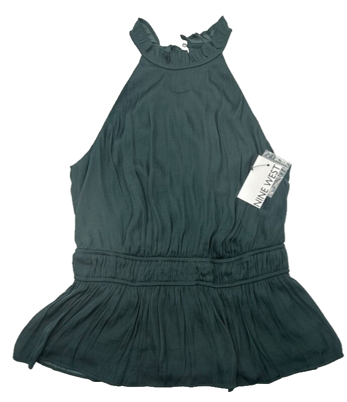 $40 Nine West Women’s- Halter Tank Top-Lavish Green- Medium-New Tag