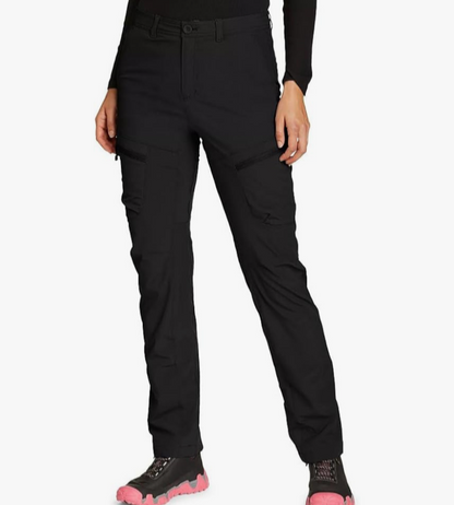 $90 Eddie Bauer Women's 2.0 Polar Fleece Lined Pants - Black - Size 14 - New