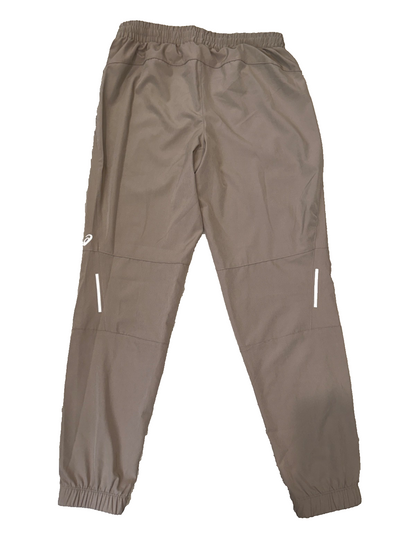 $60 Asics Men's Woven Stretch Pants - Khaki/ KH093 - Small - New With Tags