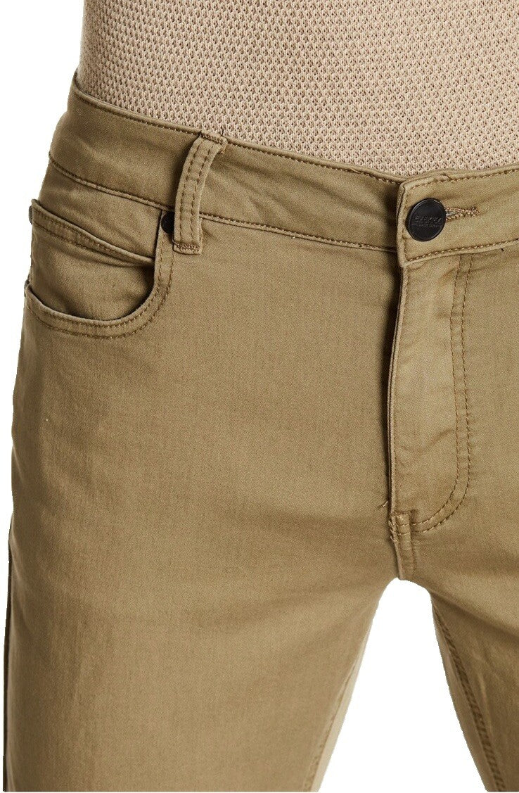 Ezekiel Men’s Tinker Five Pocket Straight Leg Pants Jeans - Dark Khaki- 29Wx32L