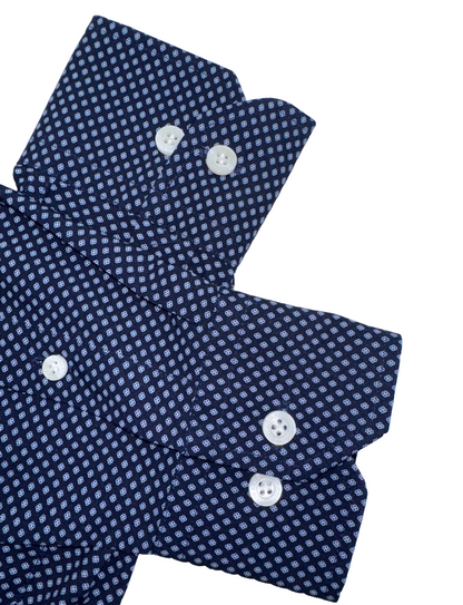 $80 Murano Men’s Button-Down Shirt - Y35WM106 - Navy - Small - New With Tag