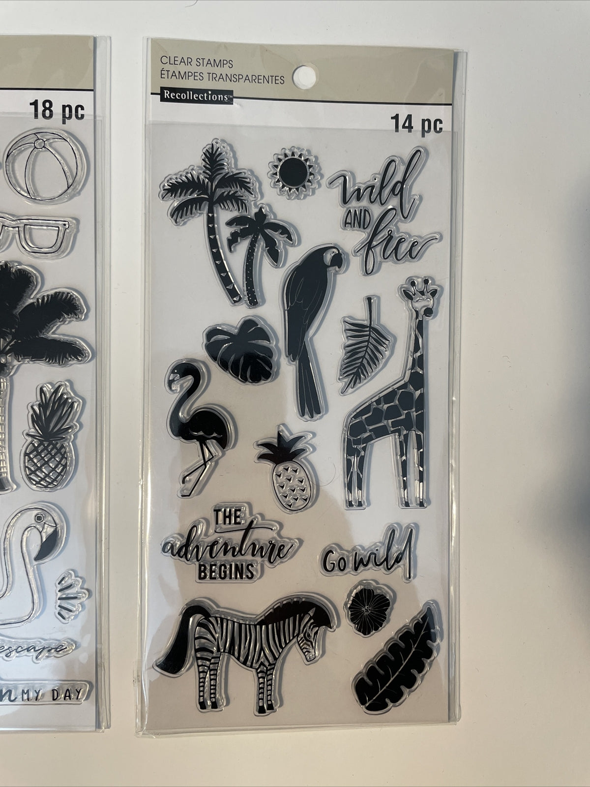Lot Of 3 Recollections Poly Clear Photopolymer Stamps - Combo Lot