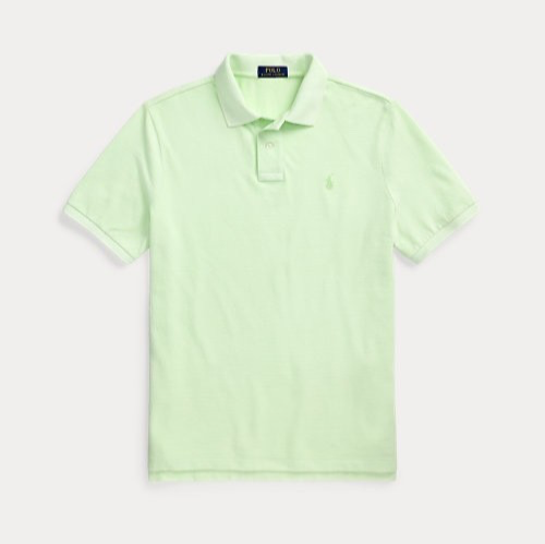 $110 Polo Ralph Lauren Men’s Custom Slim Fit Mesh Polo Shirt - Green - Medium