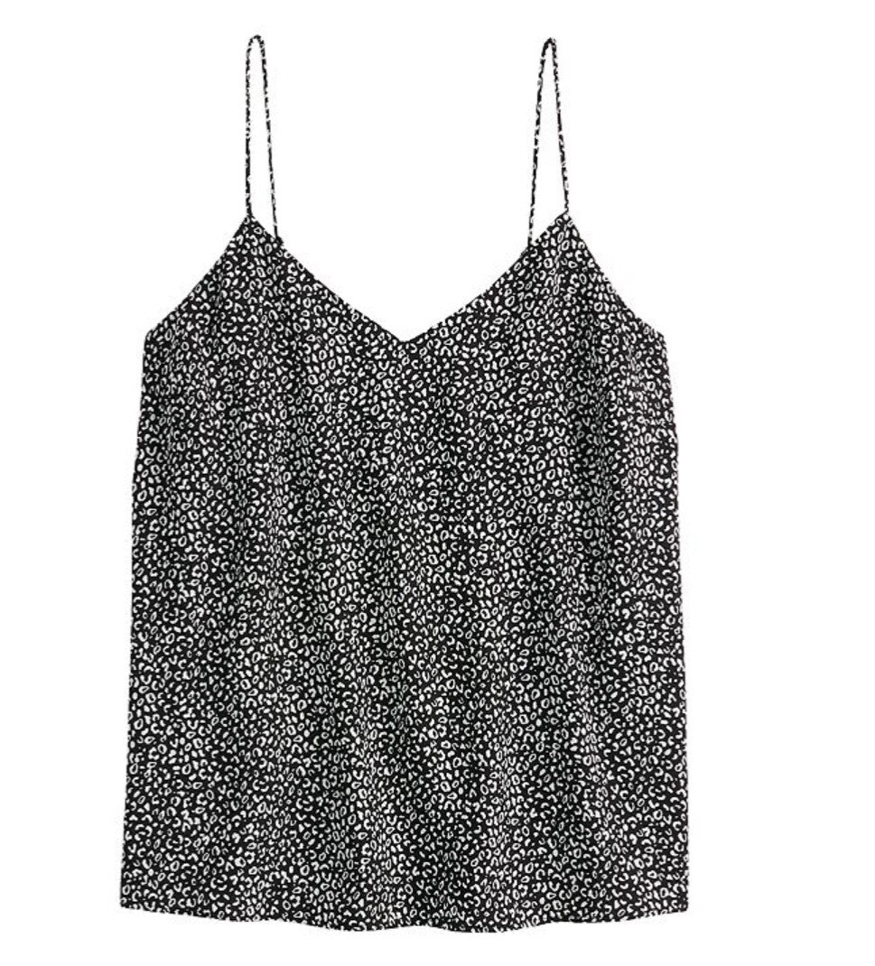 Nine West Women’s-Layering Cami- Black Cheetah- Small-New With Tags