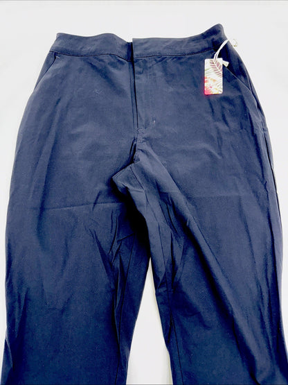 $98 Tommy Bahama Active Golf Tulp Hem Relax Fit Pants-Black-Small -New Tag