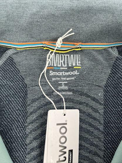 $220 Smartwool Men’s Intraknit Active Full Zip Jacket Merino - Lead Gray- Small