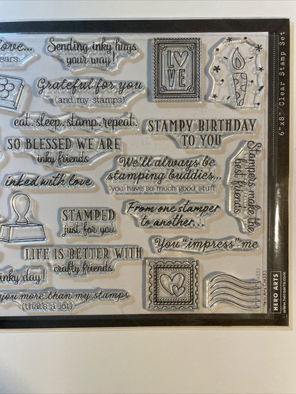 Hero Arts Poly Clear Stamps CM353 - 6" x 8" set - Best Price