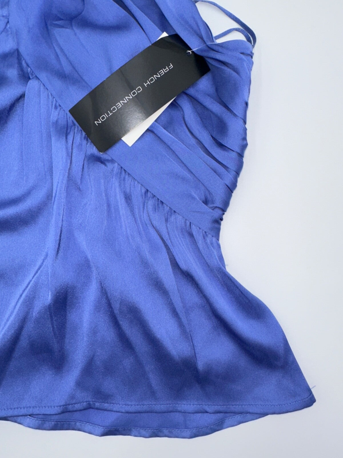 $50 French Connection Women's Inu Halter Top - Baja Blue - Medium -New With Tag