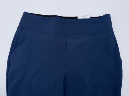 Nine West Women's High Rise Pull On Straight Ankle Pant-Resolute Blue-Medium-New