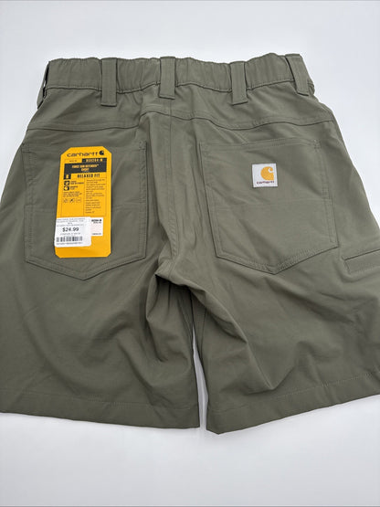 Carhartt Men's Force Sun Defender Relaxed Fit  Shorts-Dusty Olive- Small -New