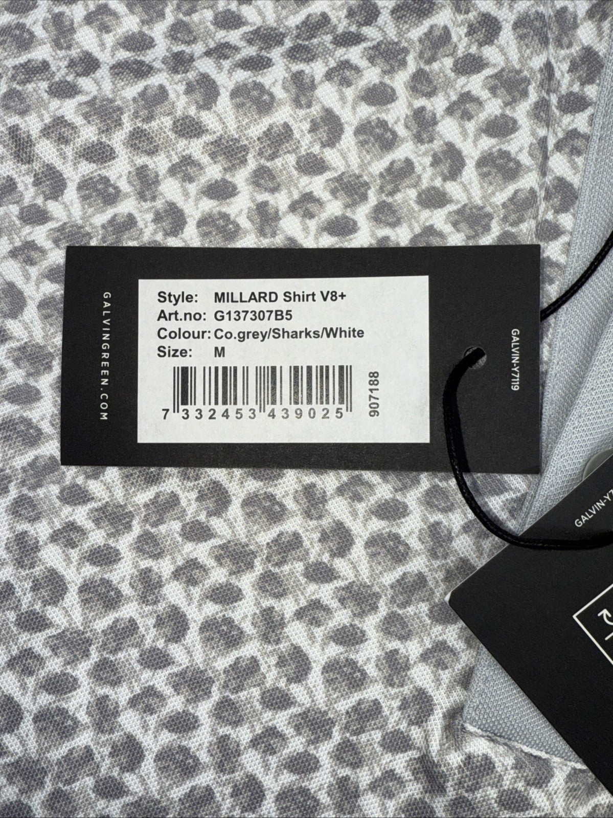 $100 Galvin Green Men’s Millard Golf Shirt Polo- Cool Grey - Medium -New Tags