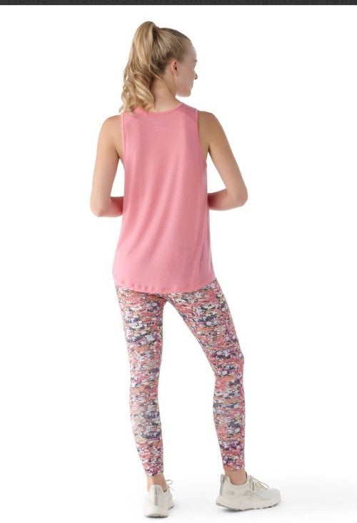 $55 Smartwool Women’s Active Ultralite High Neck Tank Shirt- Light Pink- Medium