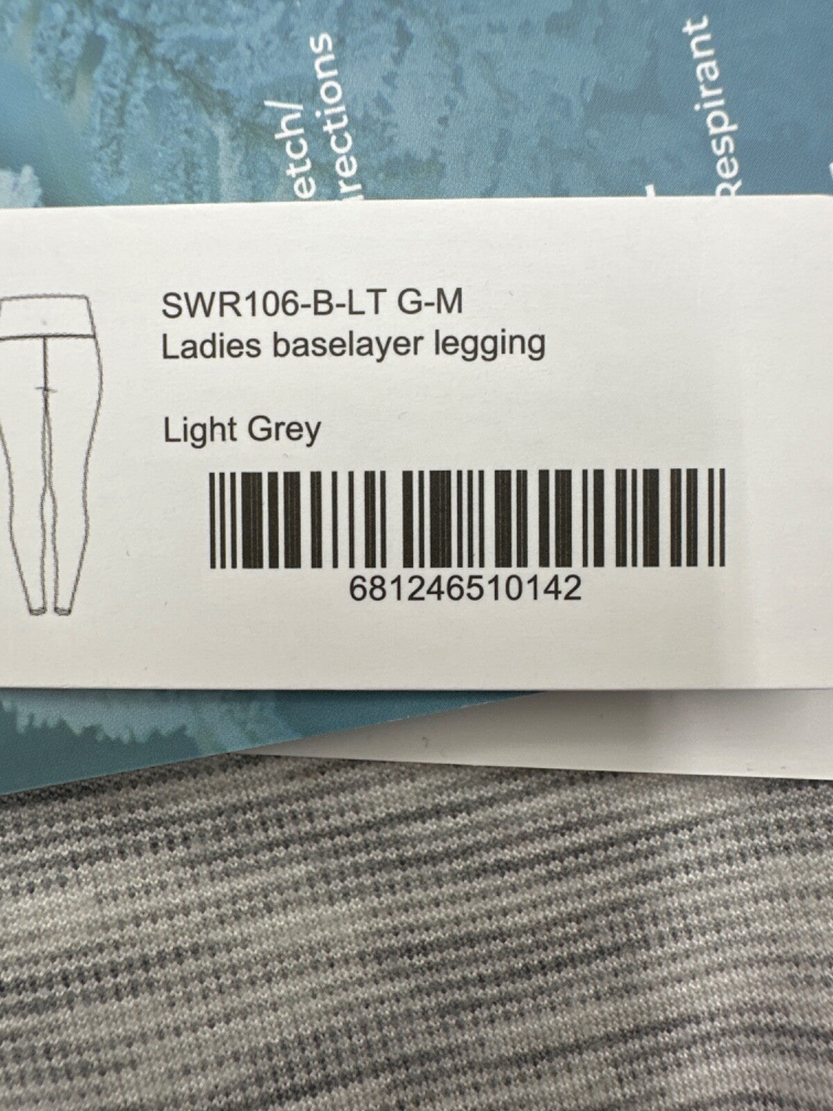 $52 Kyodan Women’s Base Layer Leggings - Light Grey - Medium - New With Tags