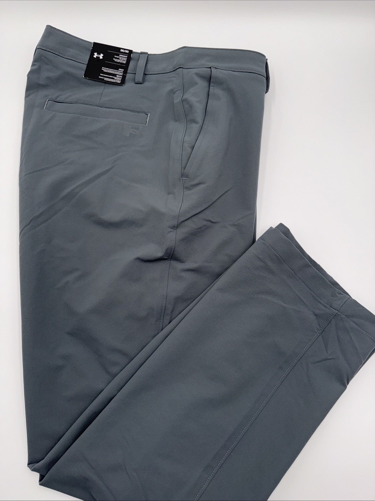 Under Armor Men’s Wicking Golf Flat Front Tech Pants-Pitch Gray-Size 36W 30L-New