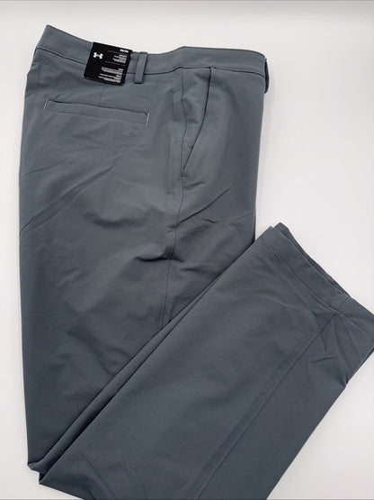 Under Armor Men’s Wicking Golf Flat Front Tech Pants-Pitch Gray-Size 36W 30L-New
