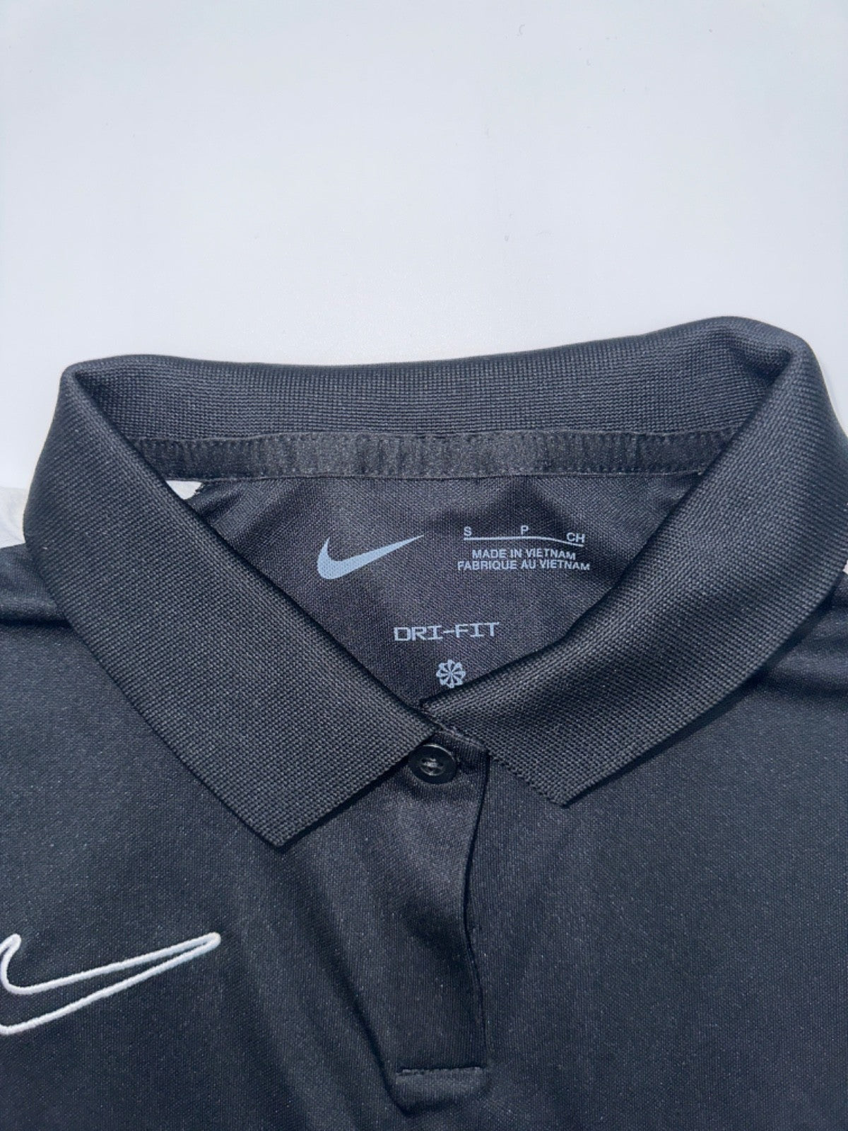 $52 Nike Women’s Dri-Fit Football/Soccer Polo Shirt - Black/White - Small - New